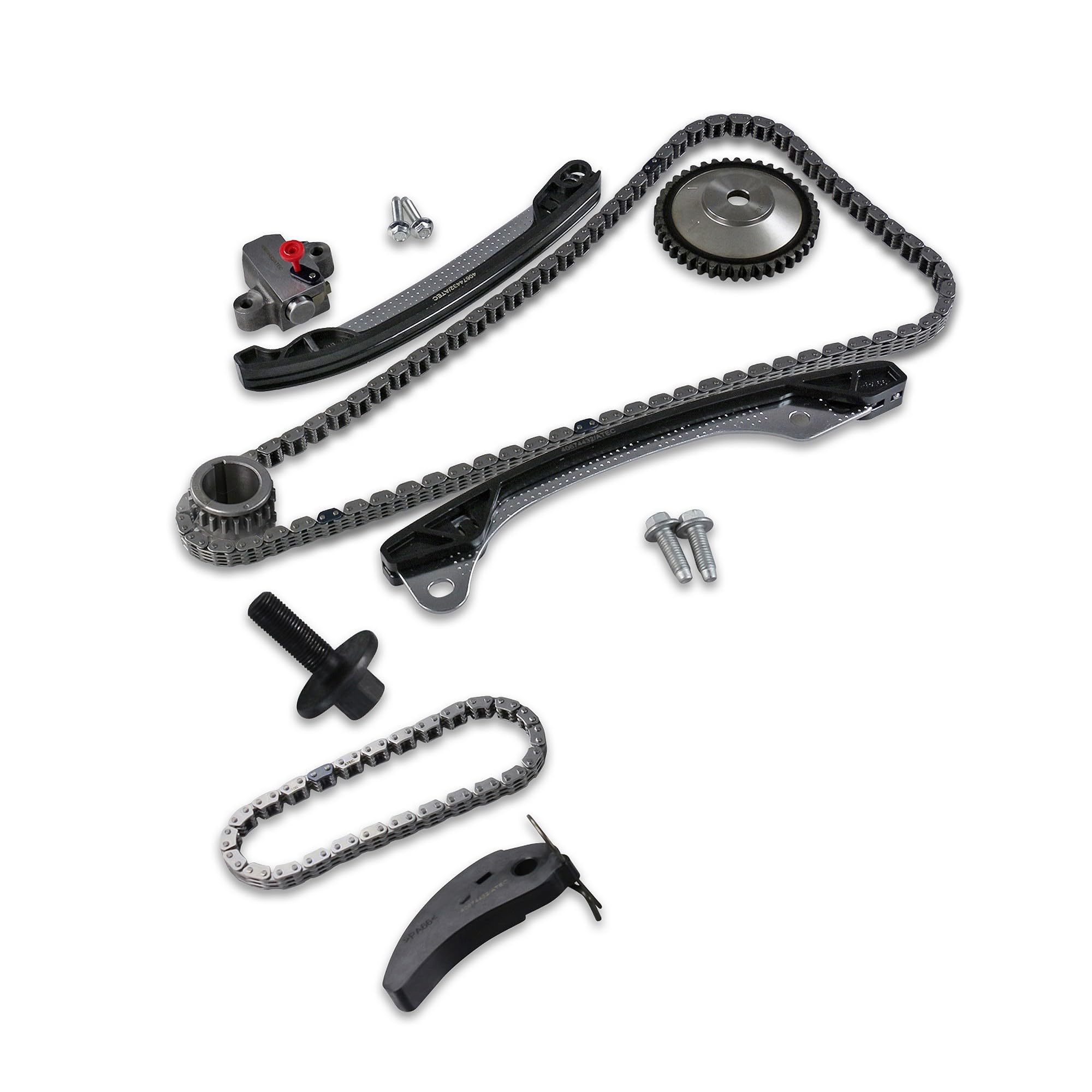 BESTPRICE Set di catene di distribuzione Compatibile con DACIA DOKKER, DUSTER, LODGY, LOGAN, SANDERO, MERCEDES-BENZ CITAN, NISSAN CUBE, JUKE, MICRA, NOTE, NV200, PULSAR, QASHQAI, RENAULT, SMART