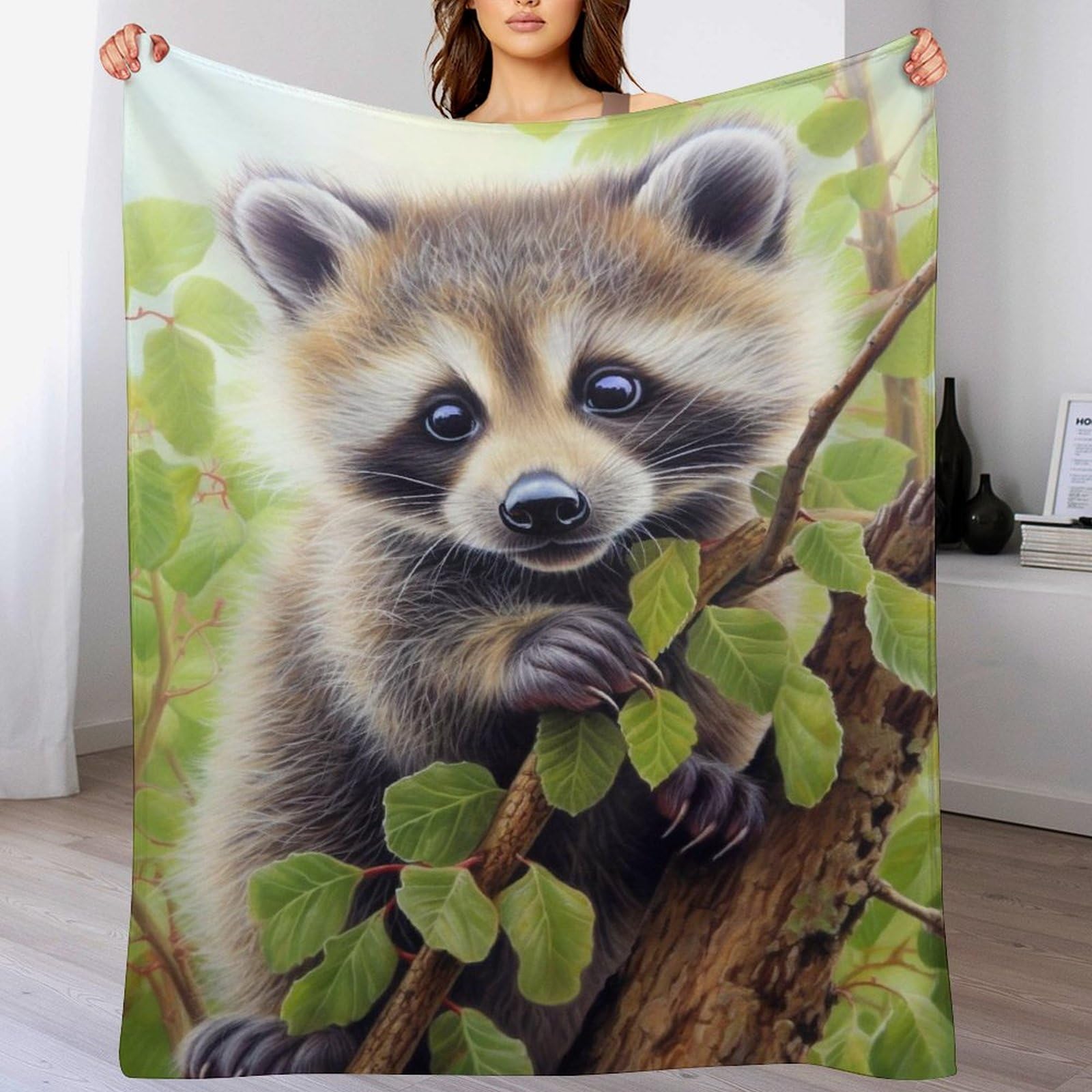Couverture polaire raton laveur douce : offrez-vous un instant de tendresse