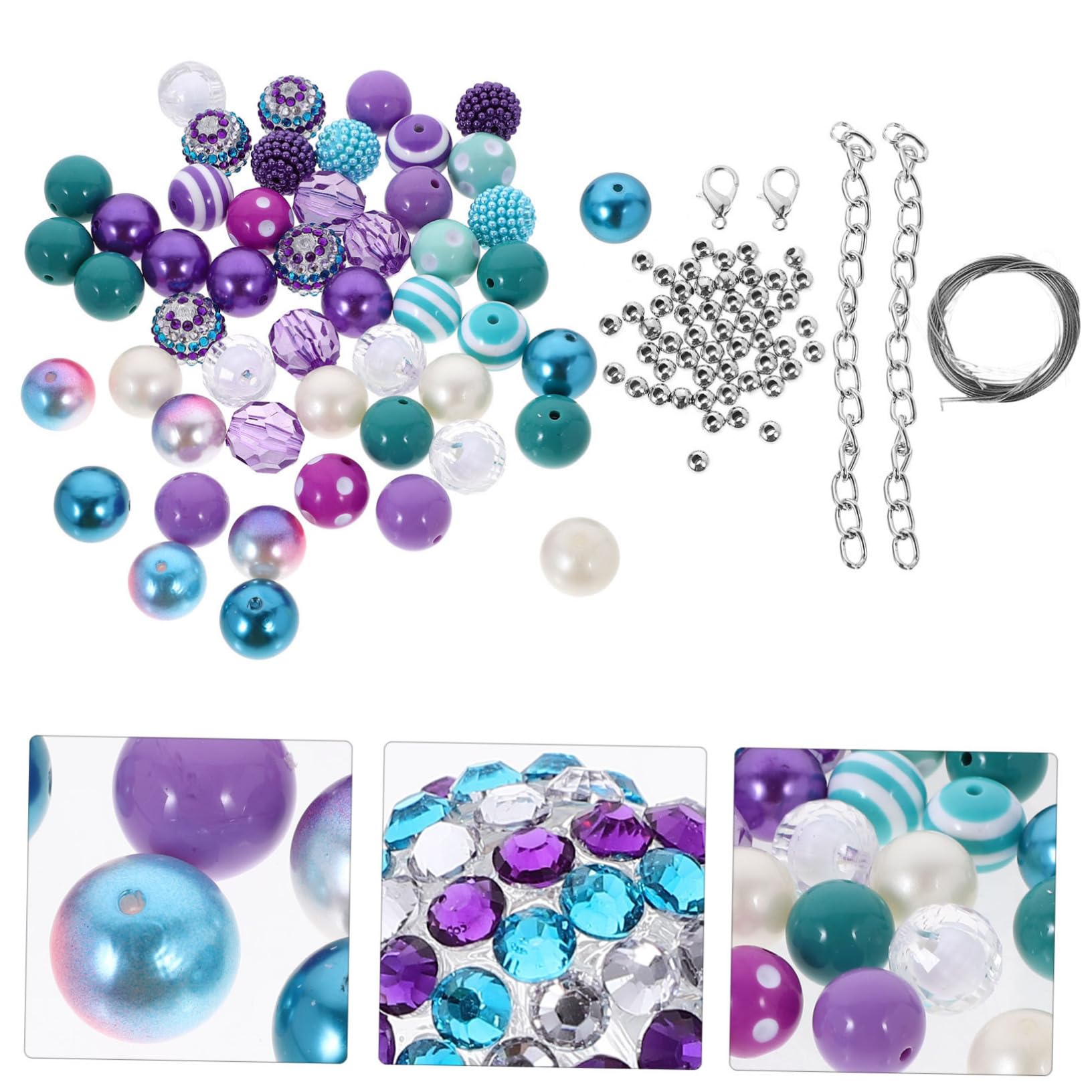 TEHAUX 250piezas Abalorios Acrílicos Para Manualidades De Para Fabricación De Joyas Para y Pulseras