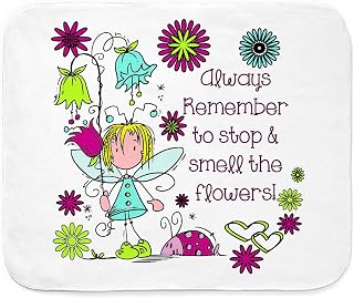 CafePress Smell The Flowers Sherpa Fleece Throw Blanket 60" L x 50" W