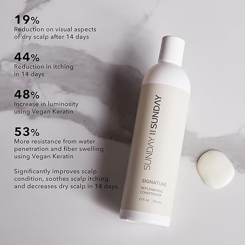 Miniatura 3 de SUNDAY II SUNDAY Acondicionador reabastecedor exclusivo I para cabello seco dañado, restaura el cuero cabelludo y disminuye el daño y la rotura del