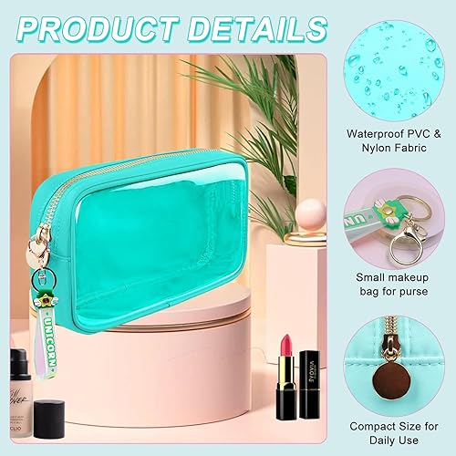 Miniatura 3 de Bolsa organizadora de maquillaje de viaje transparente para bolso, Rojo -