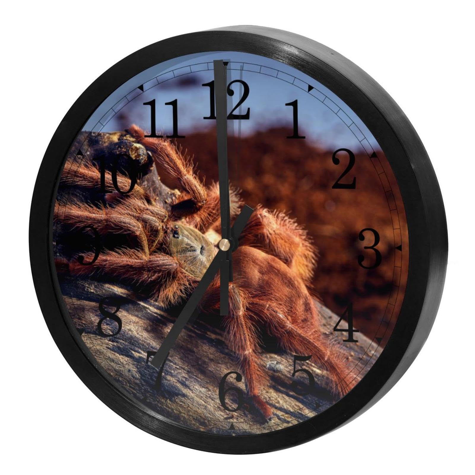Horloge silencieuse tarentule pour une ambiance zen dans votre cuisine ou salon