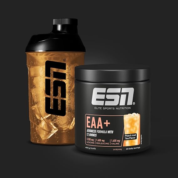 ESN EAA+, Peach Iced Tea, 400 g, All 9 EAAs & Vitamin B6