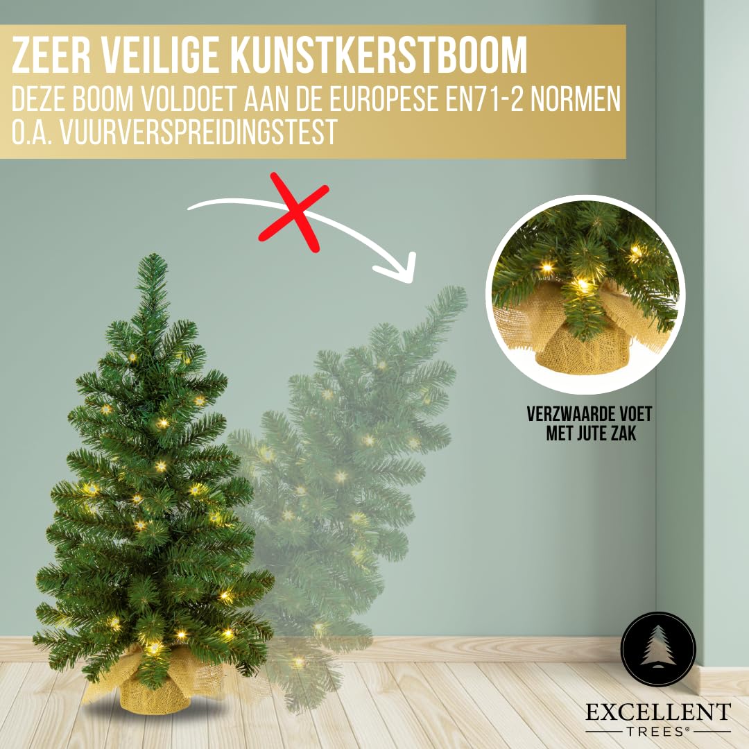 Künstlicher kleine Weihnachtsbaum Led Jarbo 60 cm mit Beleuchtung