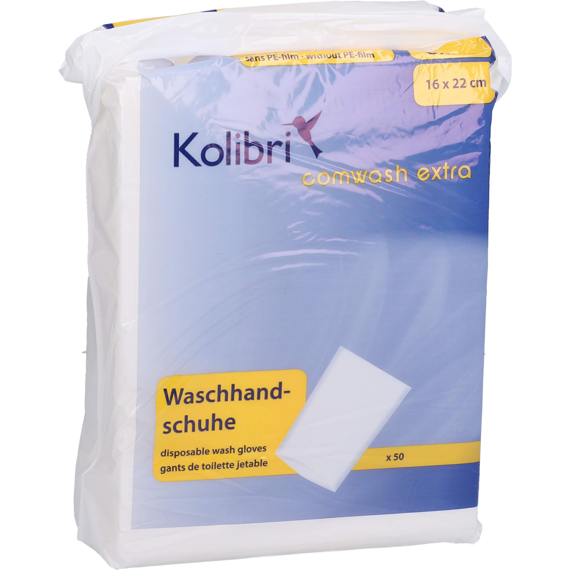 KOLIBRI comwash extra Waschhandschuh unfol.16x24cm 50 St Drogerie & Körperpflege