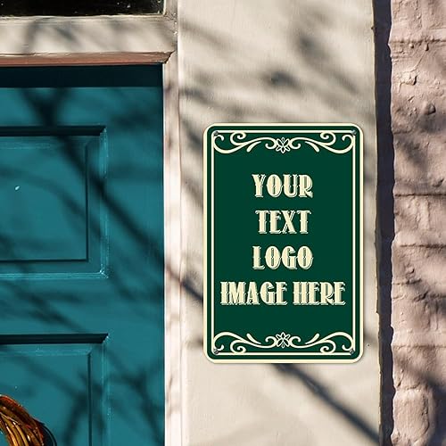 Miniatura 3 de Letreros personalizados de metal para exteriores, letreros de calle personalizados para casas con texto, letreros de negocios personalizados para