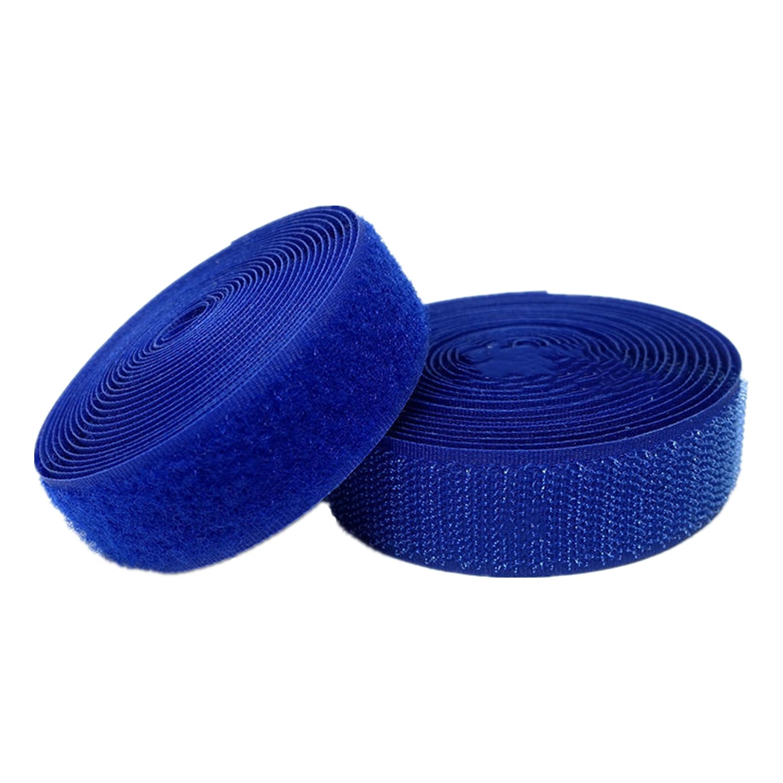 Cinta de Tiras Autoadhesivas, Cinta de Gancho y Bucle for Coser, 20 mm, 25 Yardas, Tiras de Nailon no Autoadhesivas, Sujetador(Blue,20MM x 25 Yards)