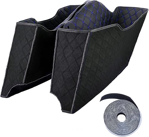 Vista 28 de Us Stock Moto Onfire - Forro para bolsa, costuras beige, insertos de alforjas estiradas para Harley/Moto Onfire 2014+, motocicleta del mercado