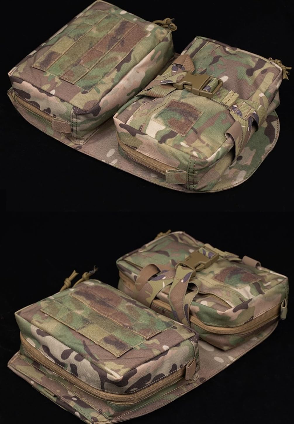 Back Panel Re-moveable Medical Pouch Upper Zippered GP Pouch Ultra-Light MOLLE System Hunting Vest Accessories