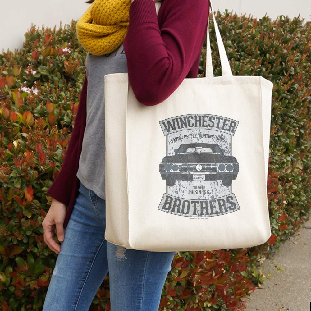Supernatural Brother's Impala Grocery Travel Reusable Tote Bag