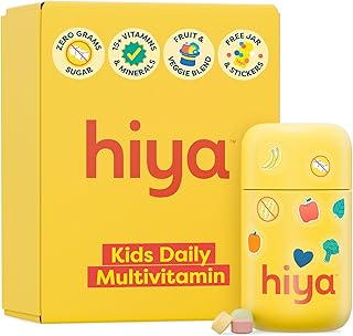Kids Multivitamin Tablets – 15+ Essential Vitamins & Minerals with Fruits & Veggies for Ages 2+, Supports Growth, Development & Immune, 0g Sugar – 30 Day Supply for Toddlers & Kids