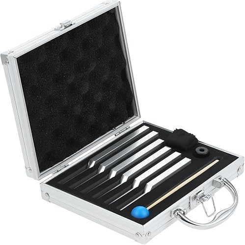 Miniatura 7 de Tenedor de afinación de 68.05 Hz para curación, reparación de sonido, instrumento musical, terapia, alivia el estrés con martillo de silicona y