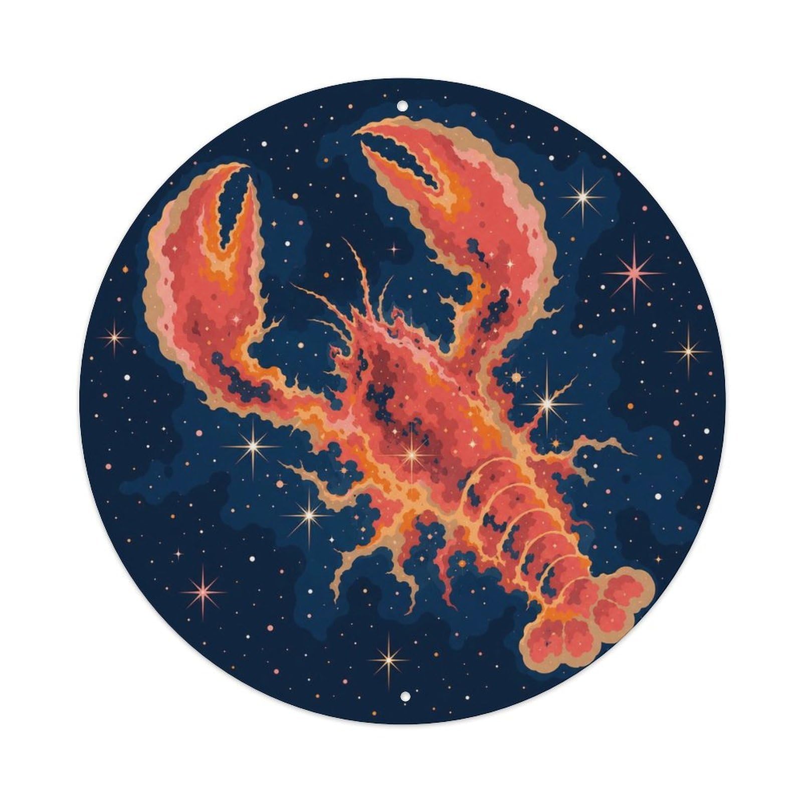 Odgynaw 8X8inch(20X20cm) Astronomy Lobster Nebula Space Science Observatory Metal Tin Sign