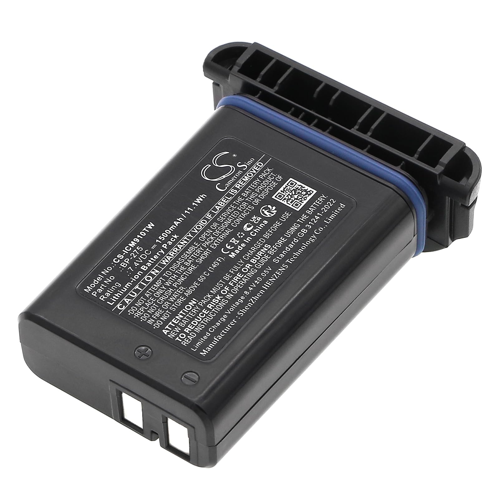 Ersatz Akku für Icom IC-M91D, IC-M92D PN:Icom BP-275 1500mAh / 11.1Wh