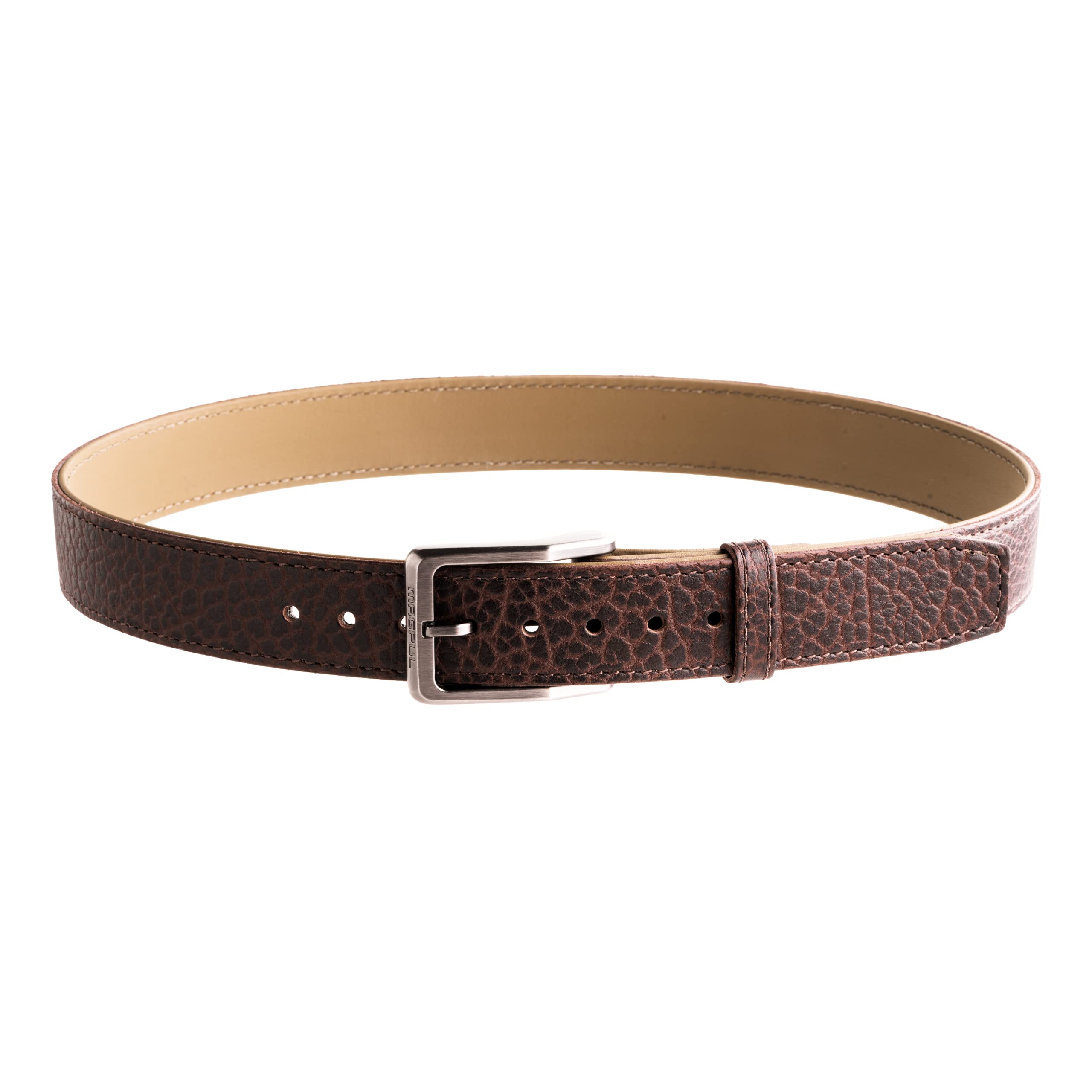 Magpul Tejas Gun El Cibolo Concealed Carry CCW Belt for Men Made of Bison Hide Leather and Reinforced Polymer, Black, 34