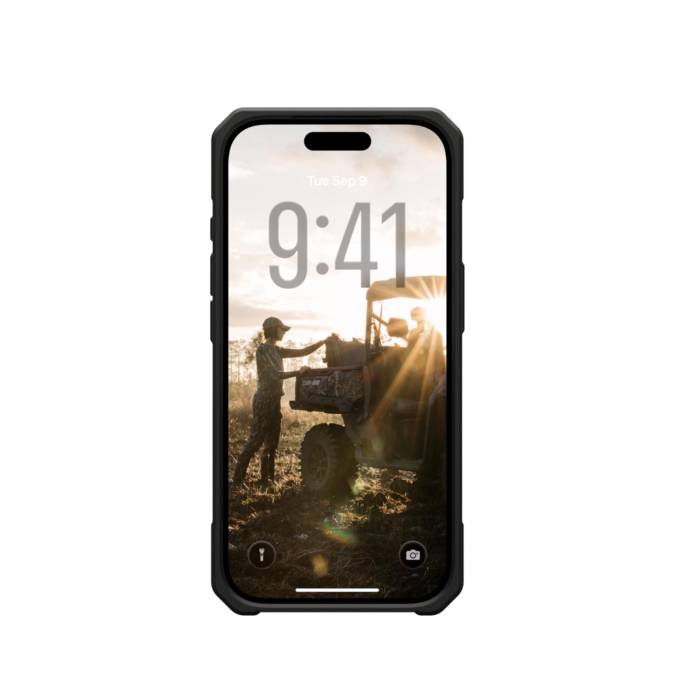 Urban Armor Gear Monarch Pro Funda Compatible con Apple iPhone 17 Pro Kevlar Negro Carga Inalámbrica Magnética