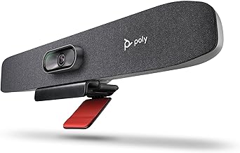 Poly Studio R30 4K Video Conferencing Bar Plantronics Camera, Mic, Speaker for Small Rooms Automatic Camera Framing Noise Reduction Technology Works w/Teams, Google, Zoom