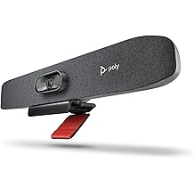 Poly Studio R30 4K Video Conferencing Bar (Plantronics) &ndash; Camera, Mic, &amp; Speaker for Small Rooms &ndash; Automatic Camera Framing &ndash; Noise Reduction Technology &ndash; Works w/Teams, Google, Zoom &ndash;Amazon Exclusive
