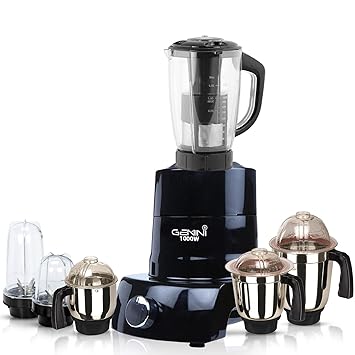 Gemini PSTBSA21 1000Watts Mixer Juicer Grinder with 6 Jars (1 Juicer Jar, 2 Bullets Jar, 1 Liquid Blendin