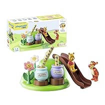 PLAYMOBIL 1.2.3 & Disney 71317 Il Giardino delle api di Winnie e Tigro, playset per Far Scoprire ai Piccoli Le funzioni Base, Giocattolo per Bambini dai 12 Mesi in su