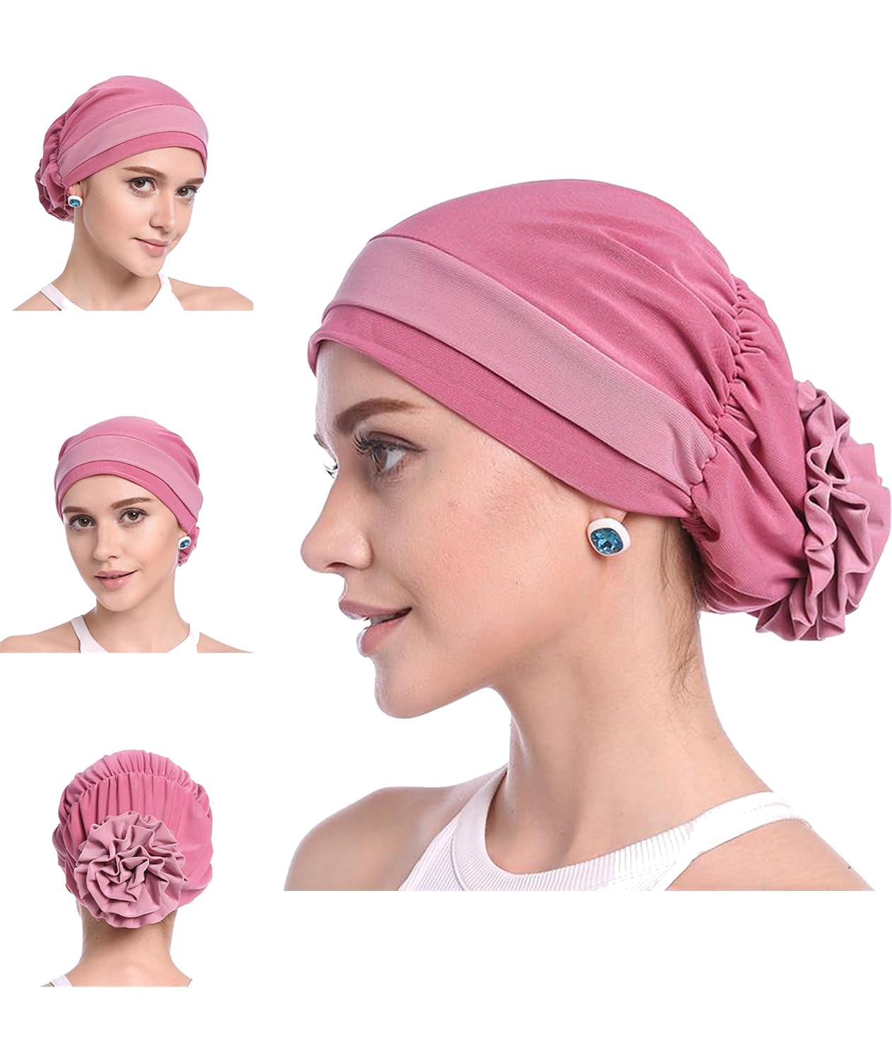 NHCDFA Chemo Caps for Women, Hijab Caps for Women Cotton Stretchy Turban Cap for Flower Headwear Head Wrap Ladies Skull Ca... - Review, Price and Buying Guide