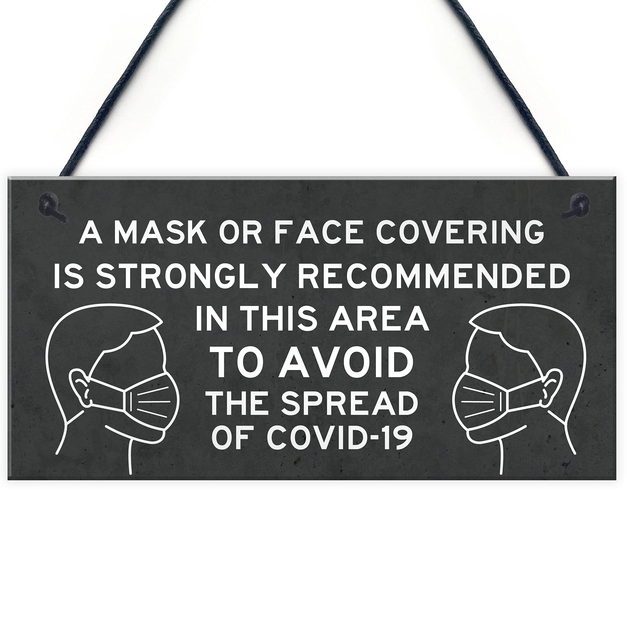 WARNING SIGN For Door Entry COVID 19 Corona Wear Mask Instructional Sign