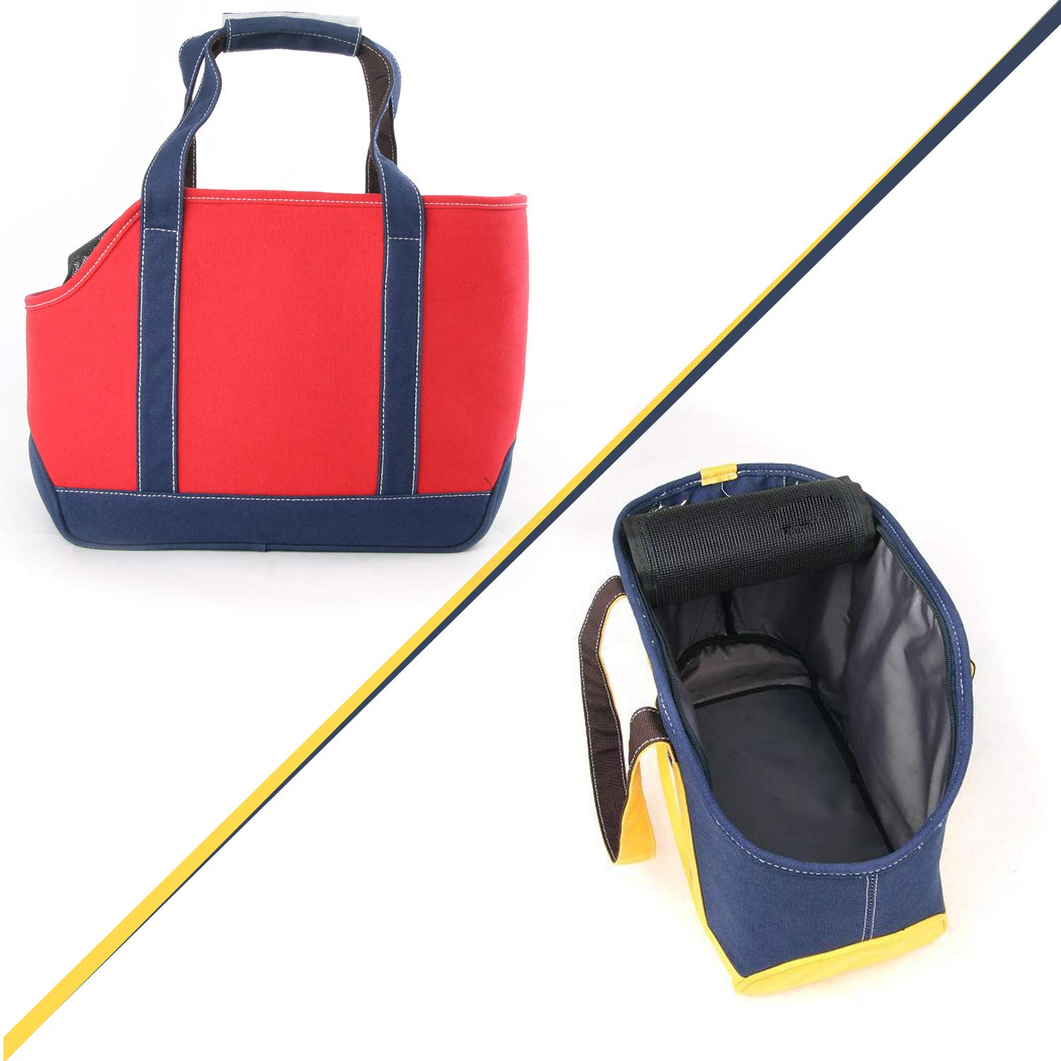 PETCUTE Transportín Perro Gato Bolsa De Transporte Transpirable para Mascotas Jaulas para Perros Pequeño Medianos Coche Avion Portador de Viaje hasta 10 Kg