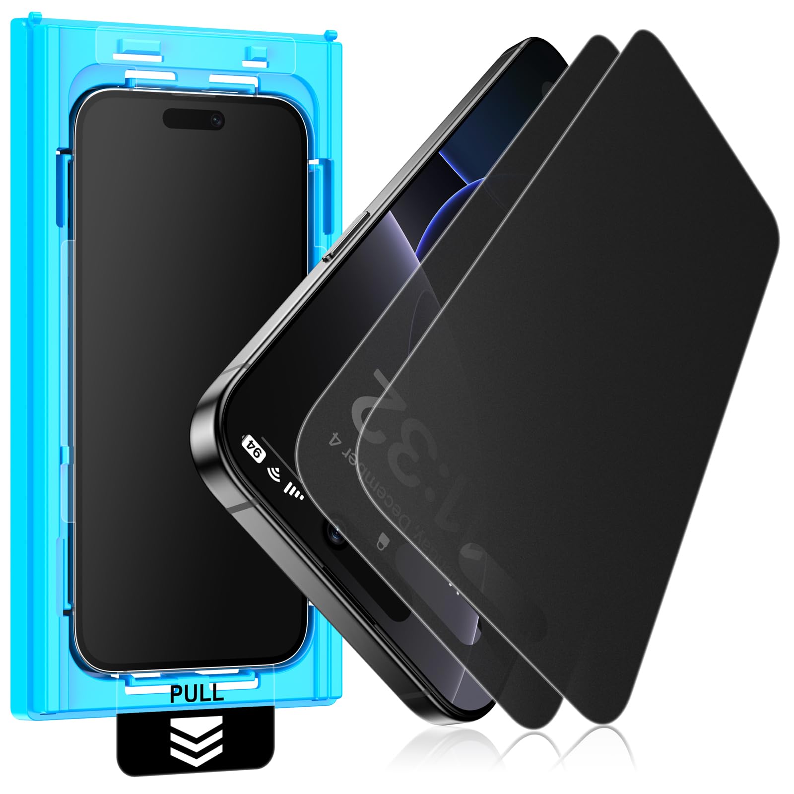 Aerku 2x Privacy Pellicola Protettiva Opaca per iPhone 17 e 2x HD Vetro Temperato Protettiva Fotocamera Posteriore, Anti-Spia Anti-Impronte Protezione