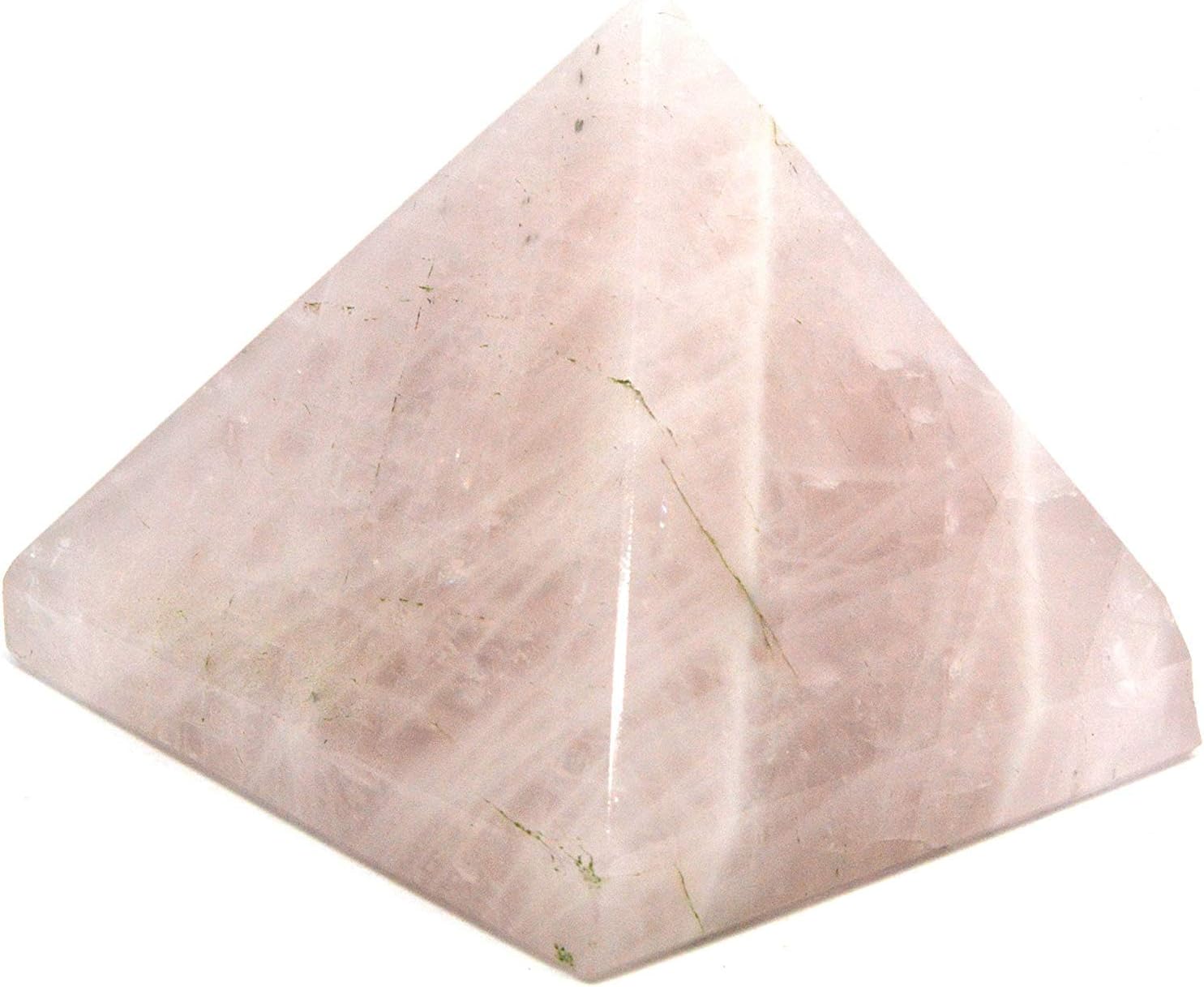 Natural Rose Quartz Gemstone Pyramid Hand Polished Natural Healing Device