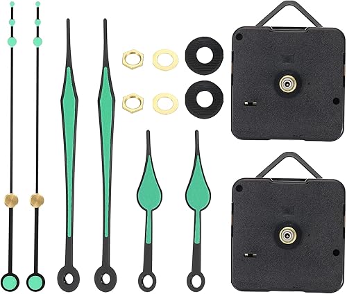 Miniatura 8 de PATIKIL Mecanismo de reloj de repuesto, mecanismo de reloj de cuarzo, funciona con pilas, reloj de pared colgante para bricolaje, kit de movimiento