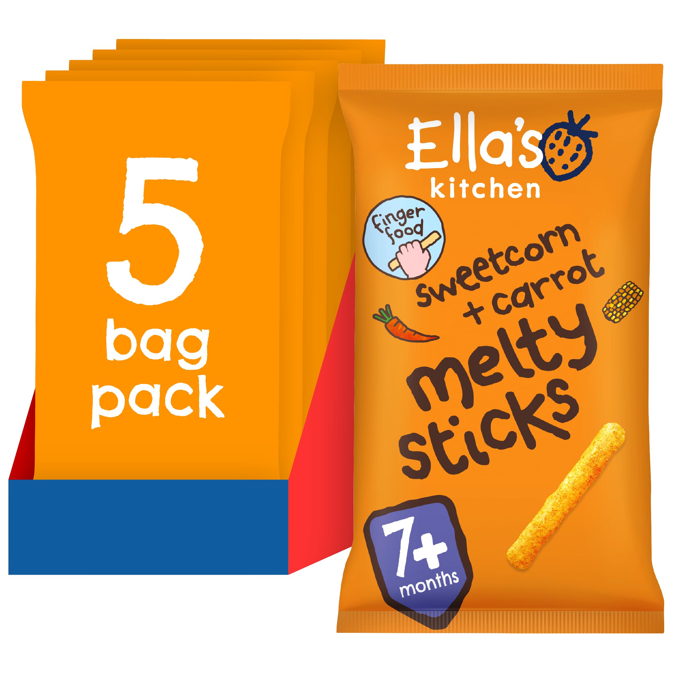 Ella's Kitchen Organic Tomato & Basil Melty Sticks (5 x 16g) — view 2