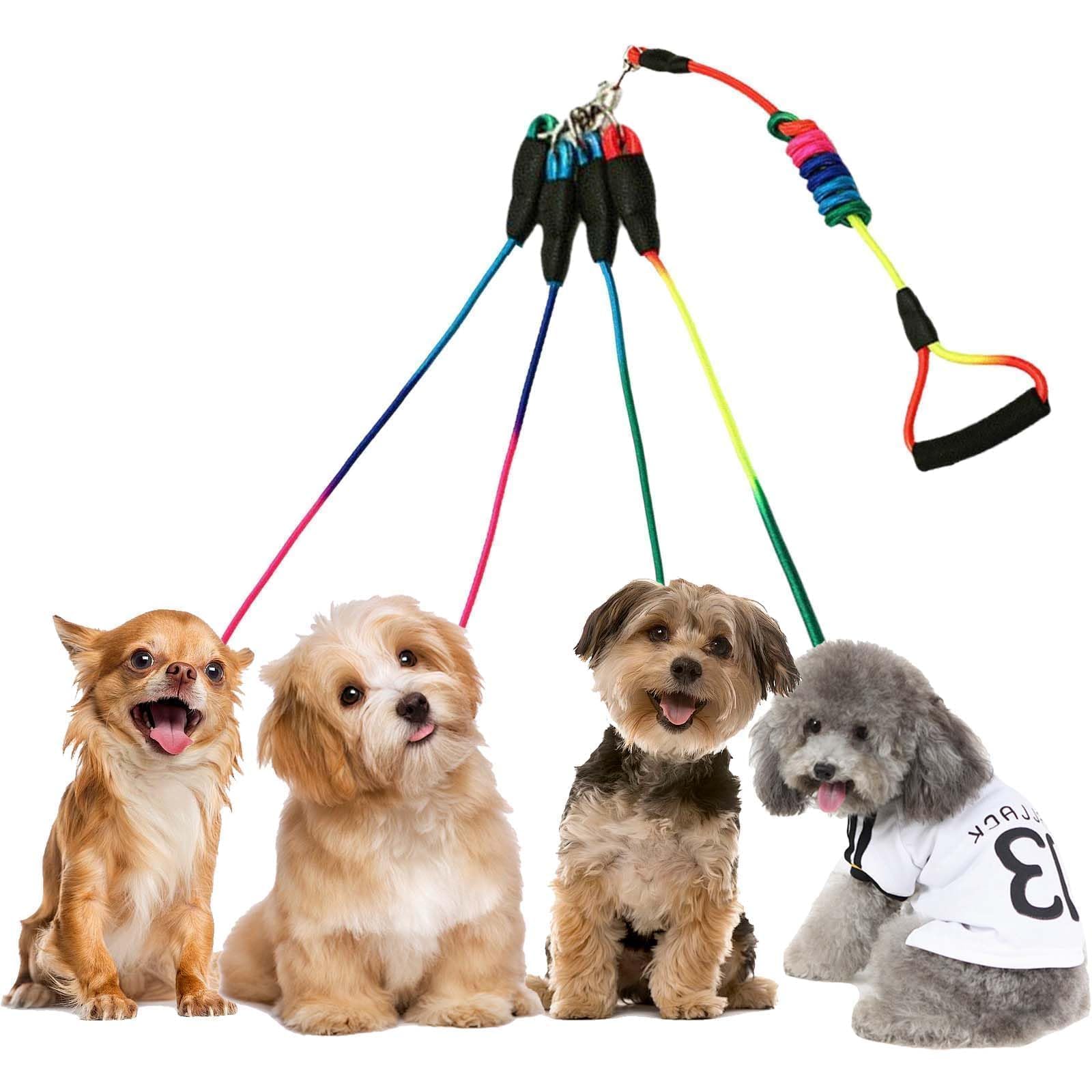 Nylon Guinzaglio Cani,4 in 1 Cane Guinzaglio,Guinzaglio multifunzione,Guinzaglio per Cani regolabile,Multi Guinzaglio per Animali Domestici,Ottimo per passeggiate ed escursioni con animali domestici