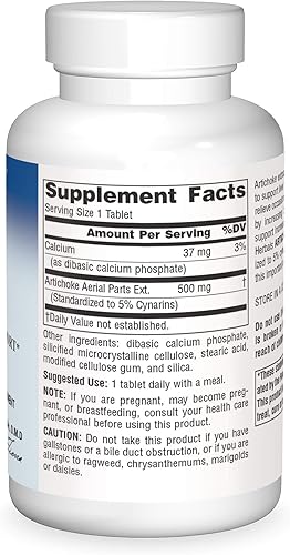 Miniatura 2 de Planetary Herbals Tabletas de extracto de alcachofa, 500 mg, 120 unidades