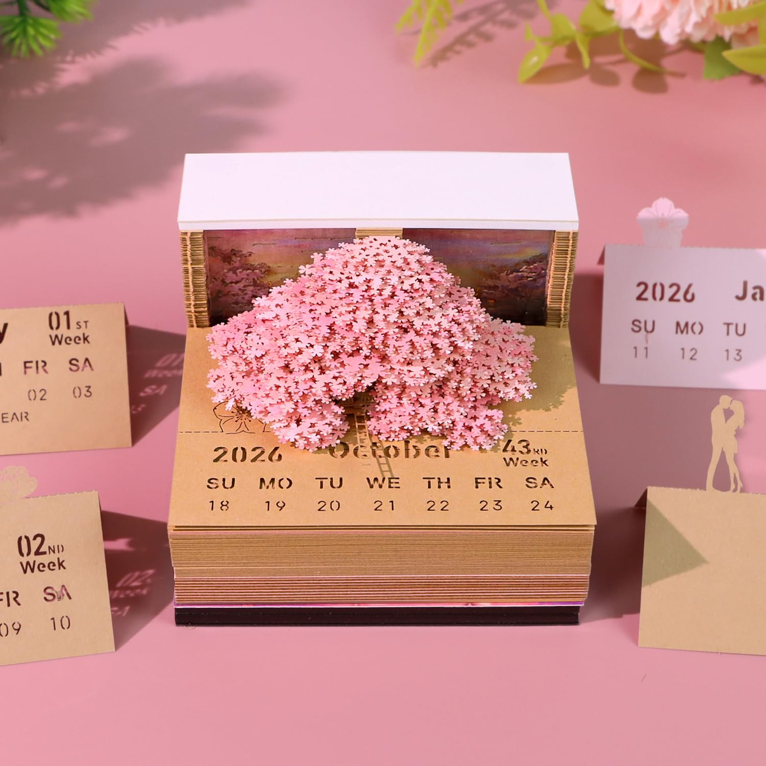 Amazon.com : RSLIPIN 3D Memo Pad Time Piece Calendar 2026,3D Art
