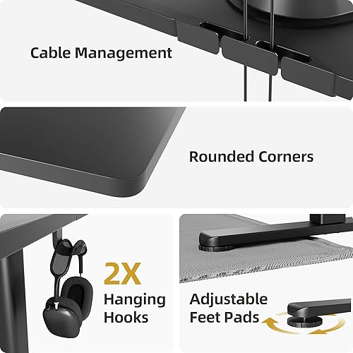 Miniatura 24 de INNOVAR Escritorio eléctrico de pie, escritorio de pie de altura ajustable, escritorio de pie de 40 x 24 pulgadas para computadora de oficina en