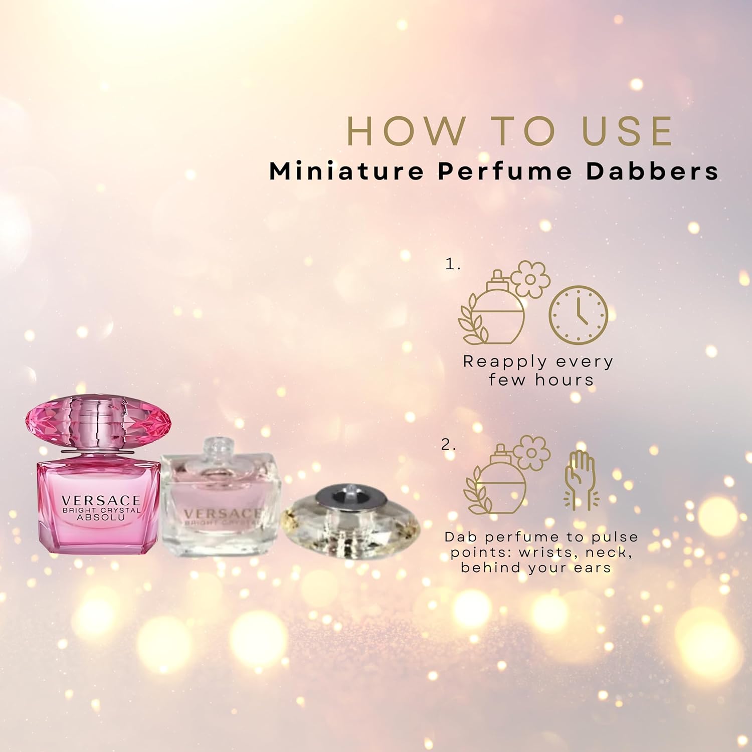 Versace Mini Bright Crystal and Bright Crystal Absolu Set