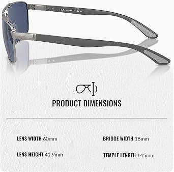 Ray-Ban RB3737 Rectangle Sunglasses with Official RAYBAN Eyewear Kit