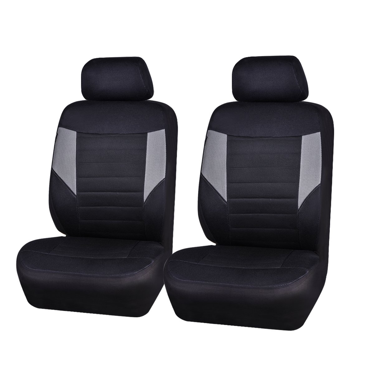 CAR PASS 6PCS Super Universal Fit Front Car Seat Covers Set PackageFit