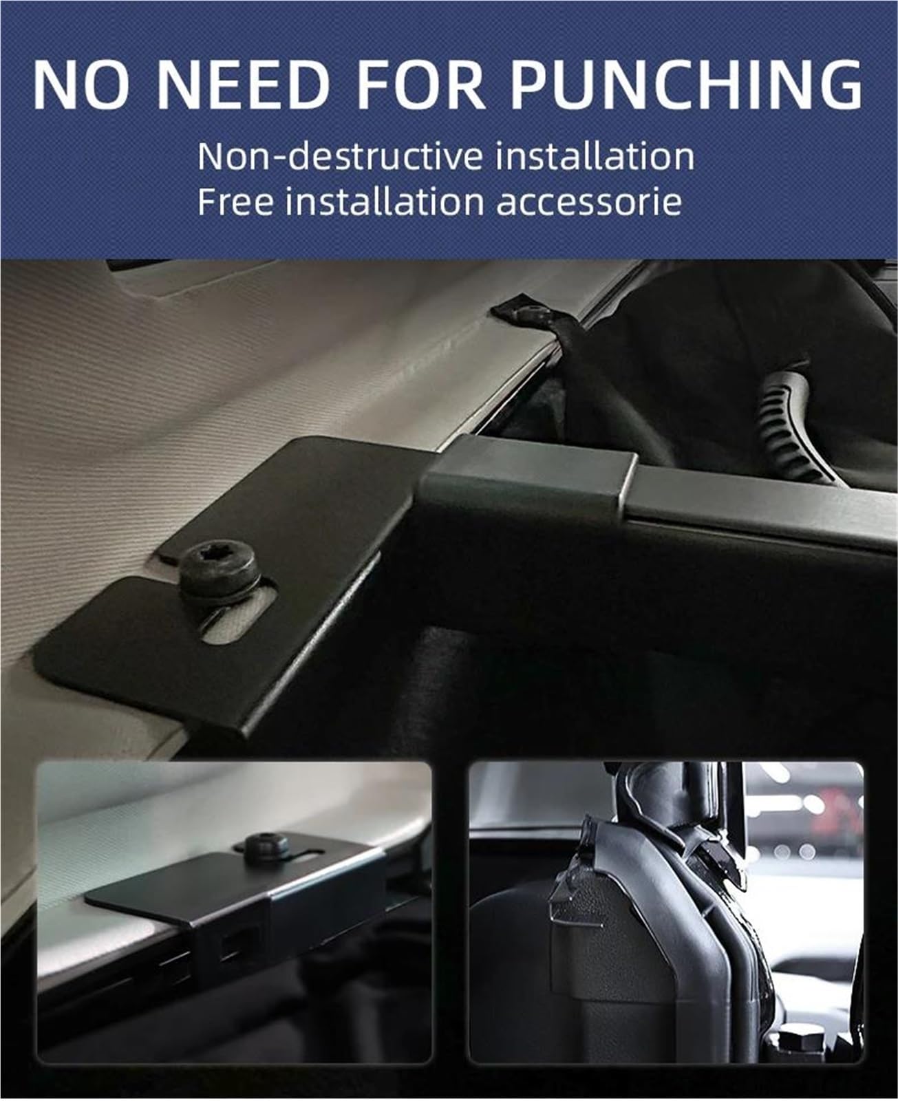 Générique Cache-Chargement pour Jeep pour Wrangler JL 4 2018-2023 Couverture De Coffre Rétractable Porte-Colis Bouclier Étanche Confidentialité(Cuir)