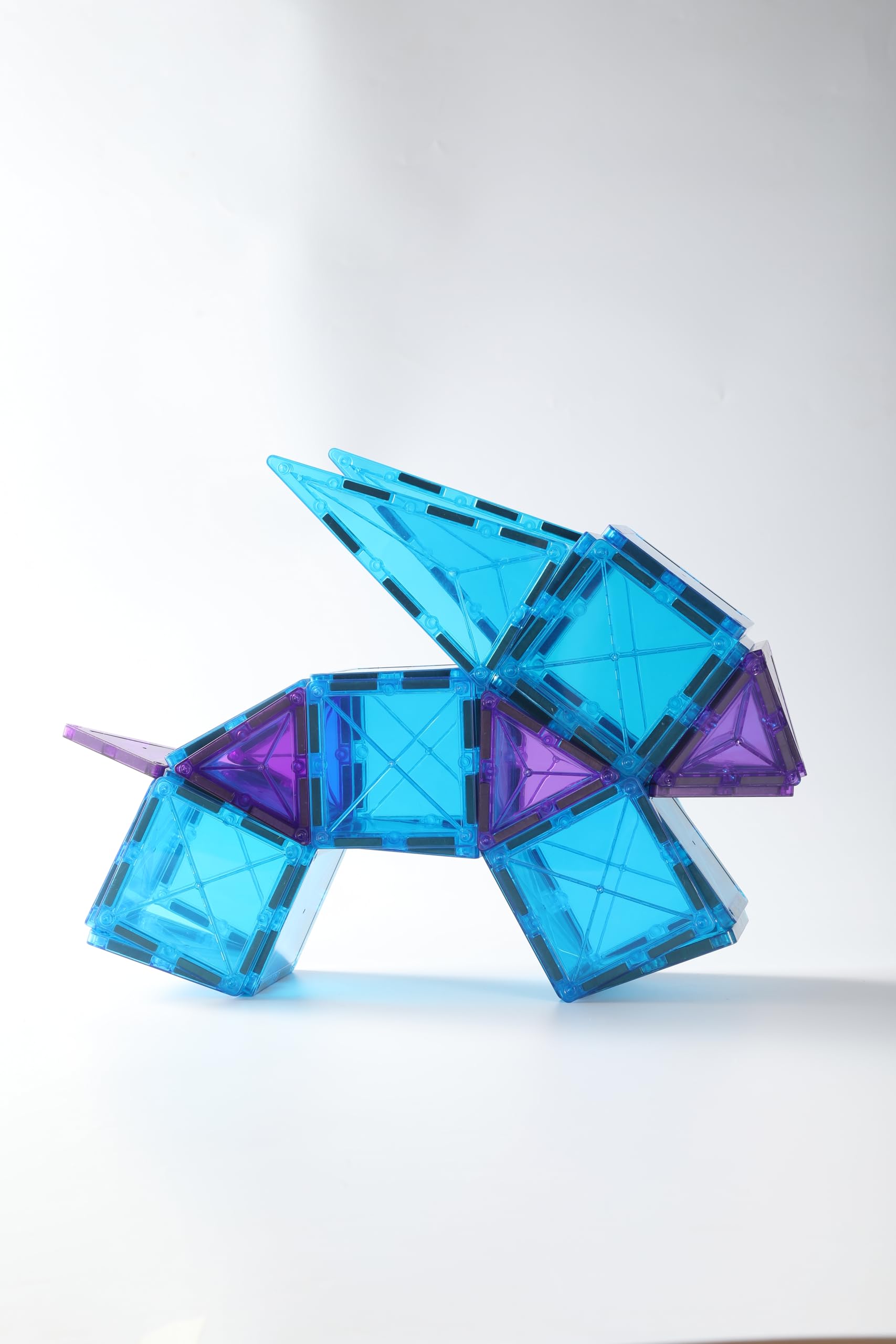 Muloti Magnetic Tiles - Ages 3-8, Building Blocks Set for Boys & Girls, Gift for Toddlers, Christmas & Birthday