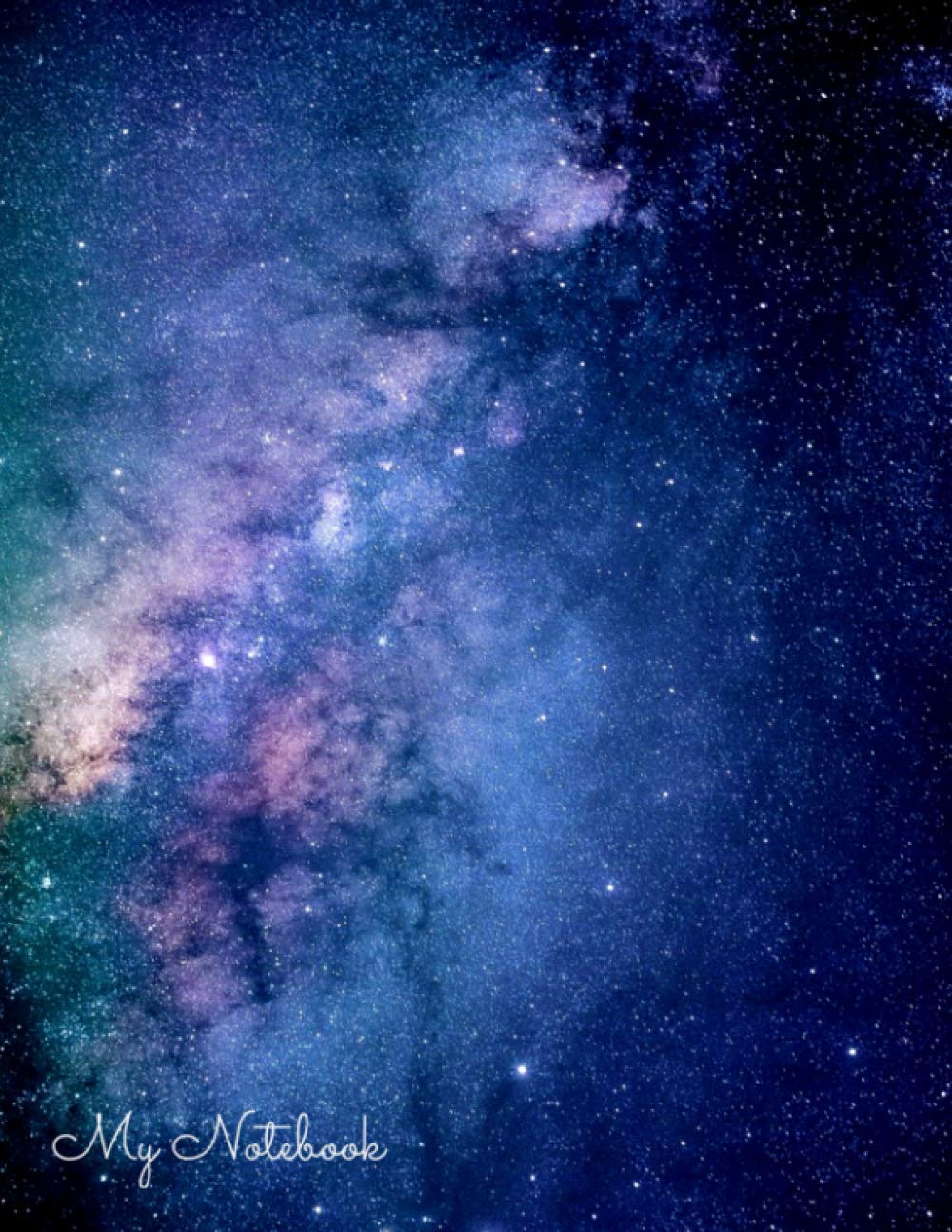 My Notebook Van Gogh Quote Galaxy Bubo Bubo Lined: College Ruled Cute Notebook for School College Girl Woman Large 8,5 X 11 inch with famous quote (Bubo Galaxy Landscapes 3)