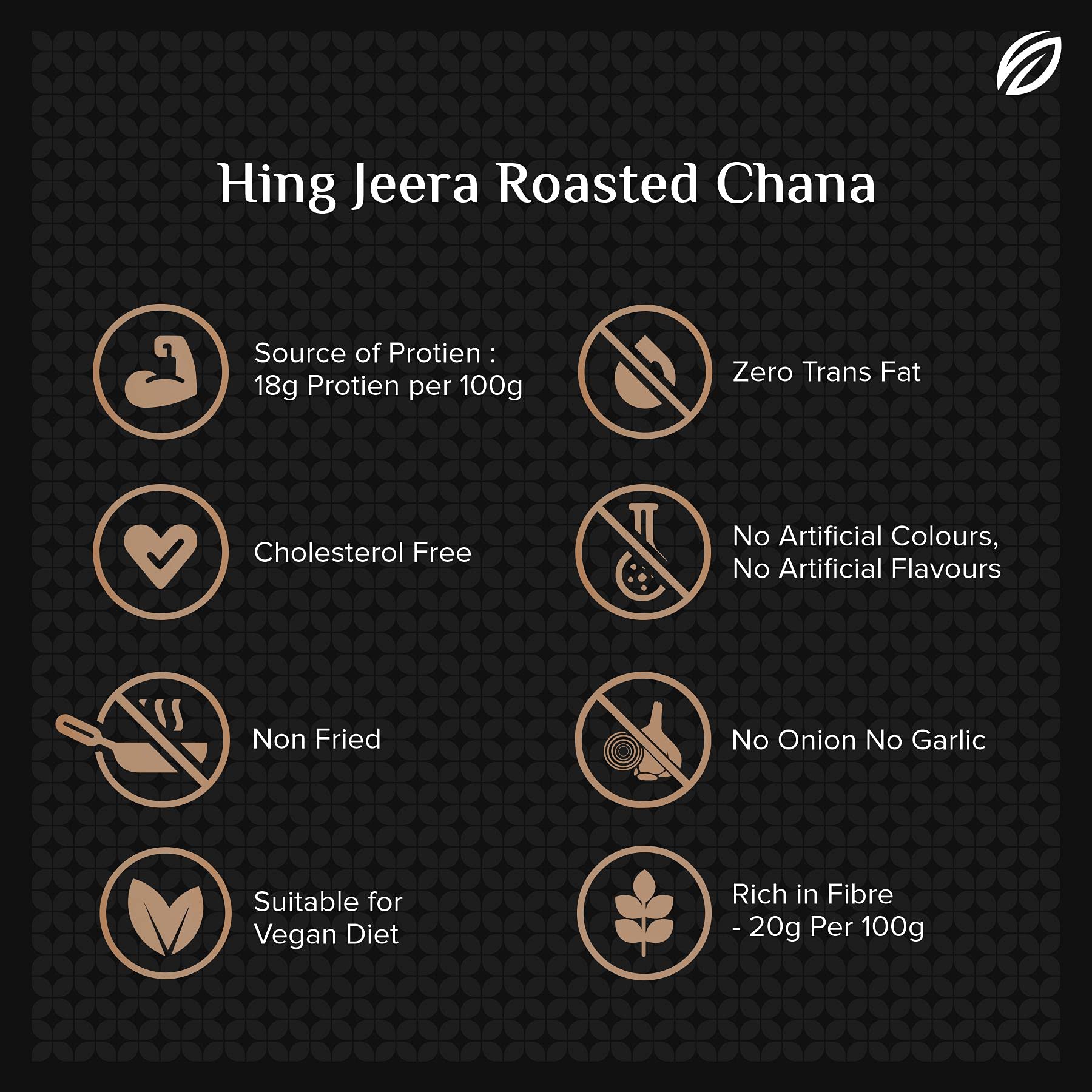 SHREGO Hing Jeera Roasted Chana, Snack and Namkeen, Vacuum Packed (750 Gm) - Image 6 thumbnail