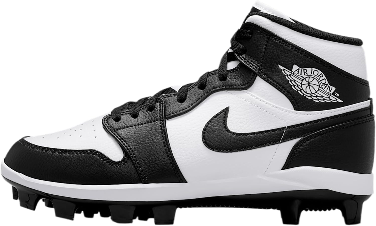 Jordan 1 Retro MCS Men's Baseball Cleats (White/Black/Black)
