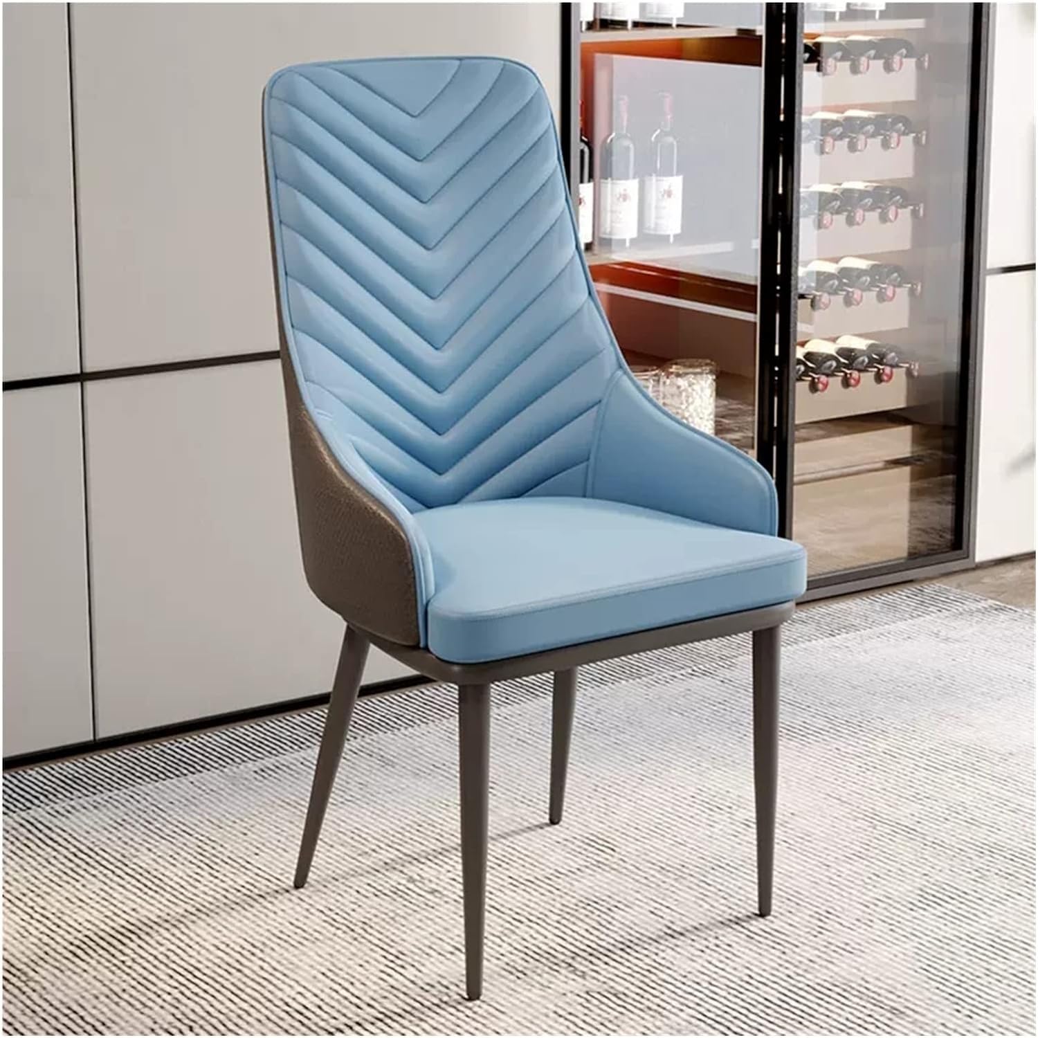 Chaise de salle à manger avec dossier chaise d'appoint rembourrée petits espaces