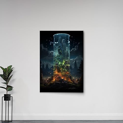 Miniatura 5 de Nature's Vitality Abstract Painting Buy Canvas Forest Wall Art, Nature Painting Art, New Apartment Gift, Apartment Decor