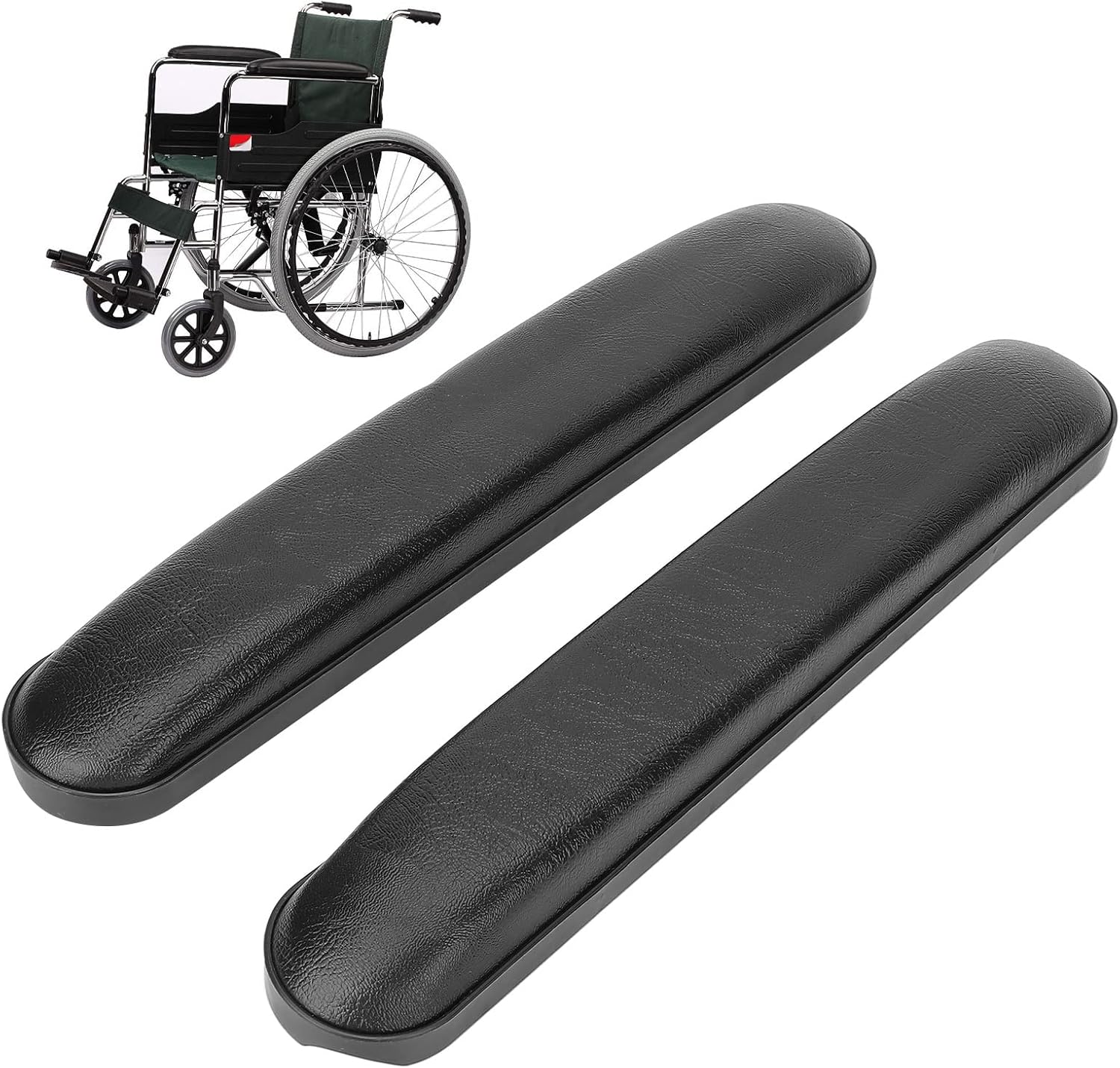 Wheelchair Armrest Pads Replacement Parts, Wheelchair Padded Arm Rest Waterproof PU Transport