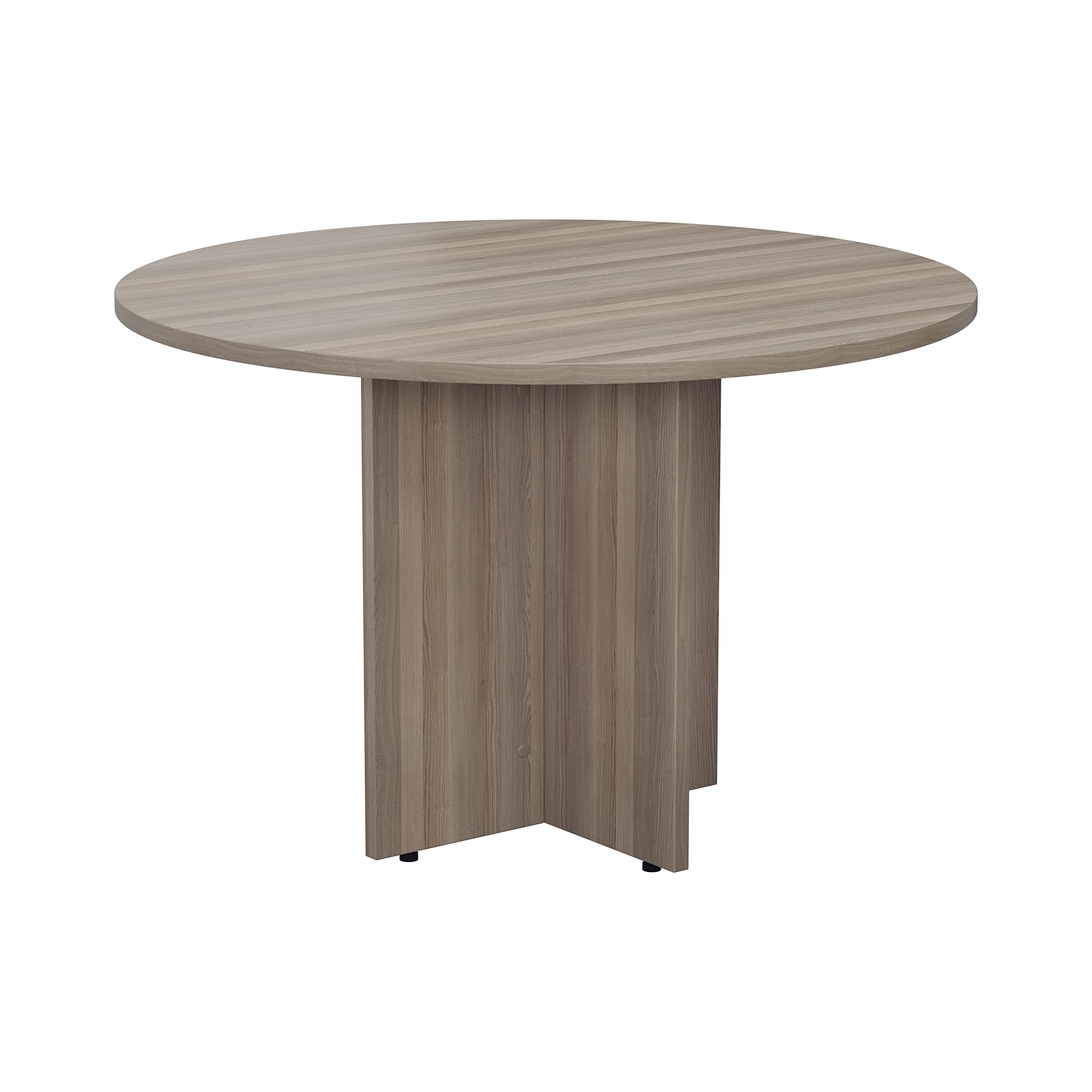Office Hippo Heavy Duty Meeting Boardroom Office Table, Grey Oak, 110 x 110 x 73 cm