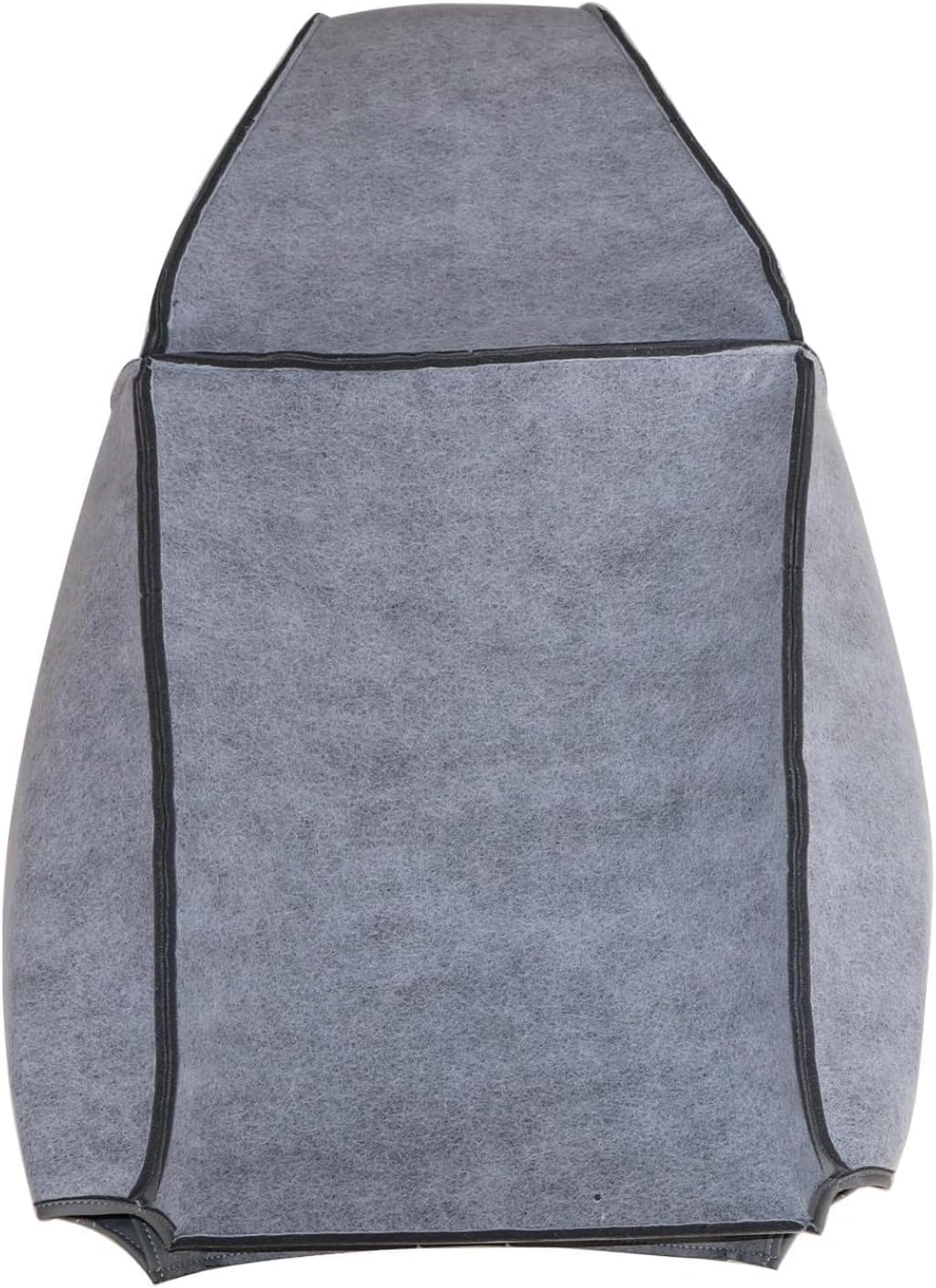 FZJDSD 4PCS Gray Driver & Passenger Side Bottom and Top Lean Back Replacement Microfiber Leather Seat Covers Compatible with Chevy Express GMC Savana 2003-2014