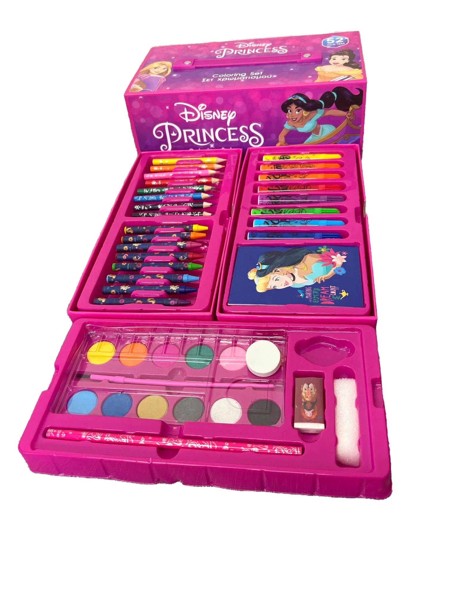 Amazon.co.jp: ディズニープリンセスぬりえセット 52ピース アート